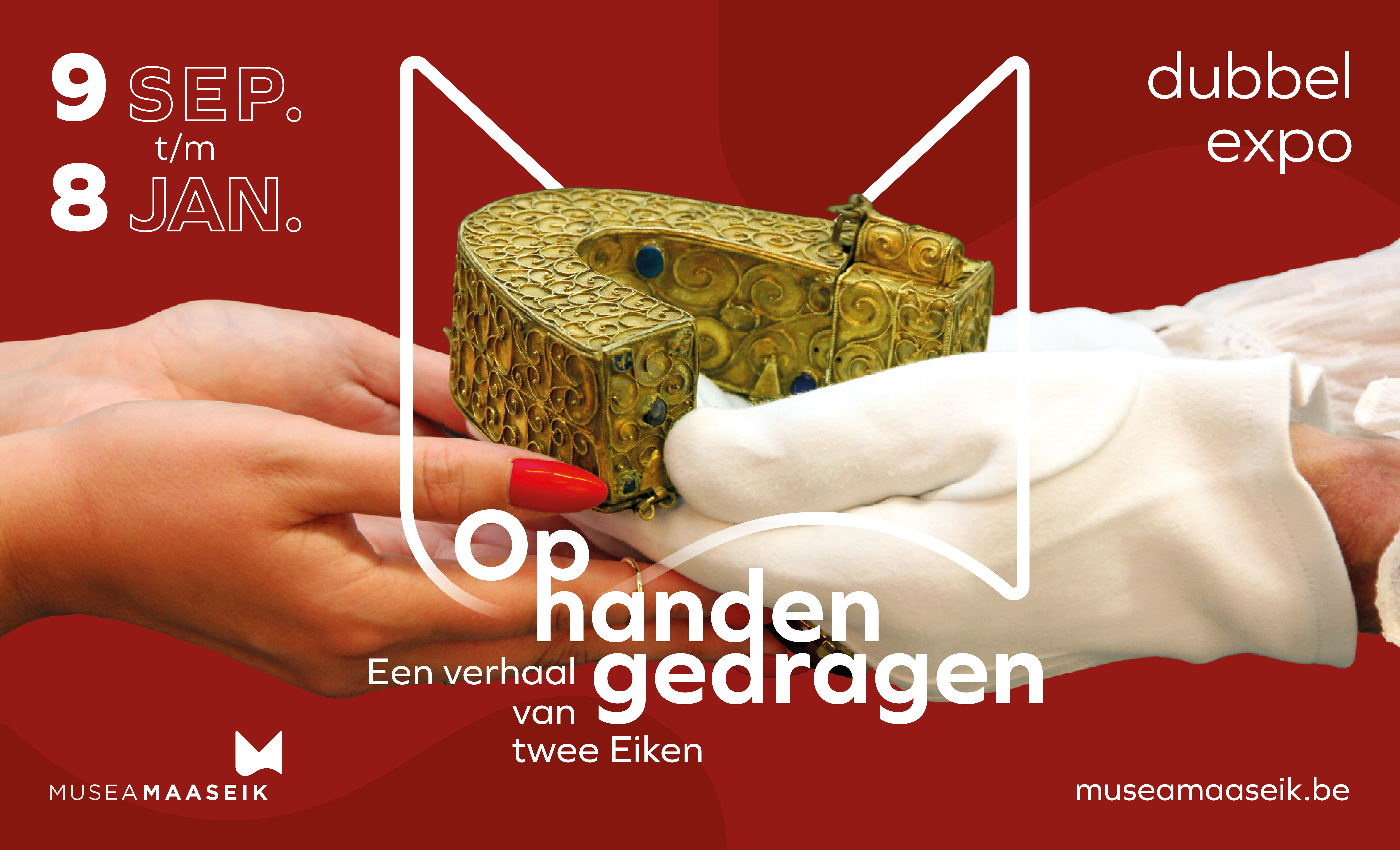 Affiche op handen gedragen
